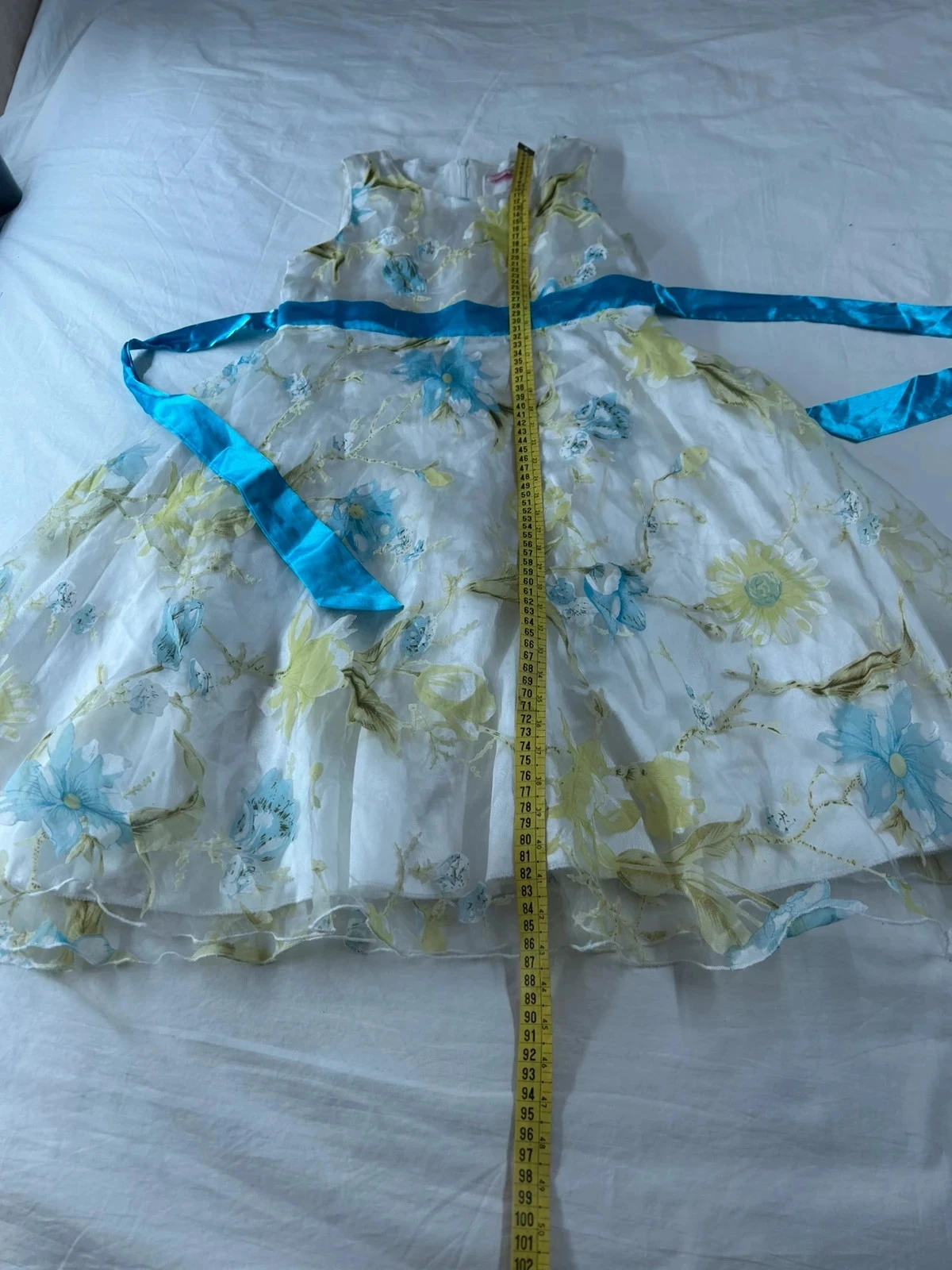 Witte en blauwe vintage sunboree jurk – photo 9